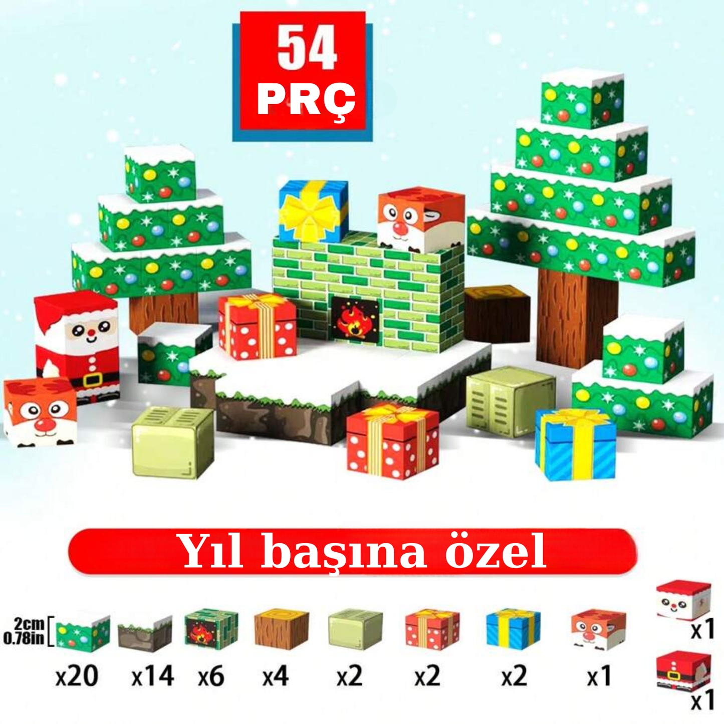 Yılbaşı Konseptli 54 Parça